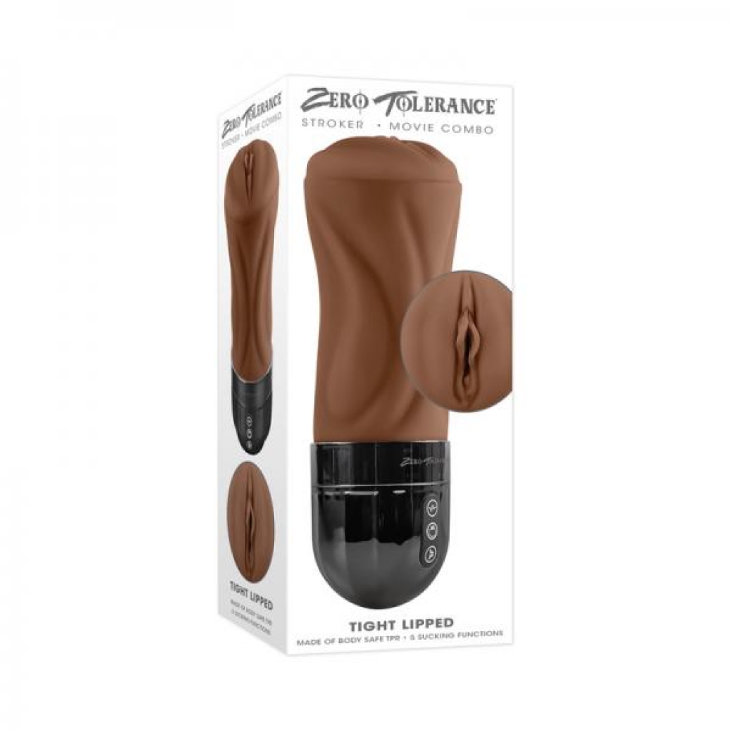 Zero Tolerance Tight Lipped Rechargeable Stroker With Suction Dark - Evolved Novelties