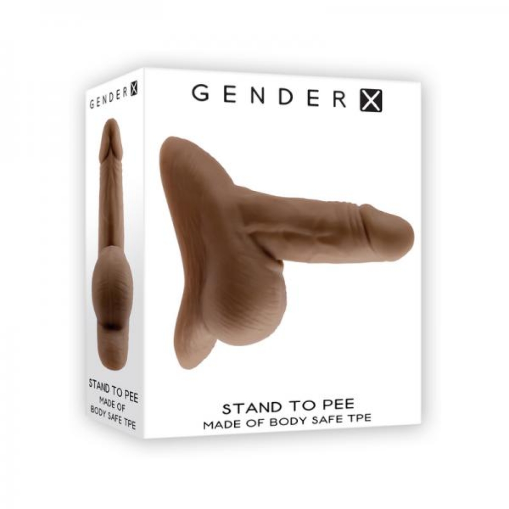 Gender X Realistic Stand To Pee Packer - Dark