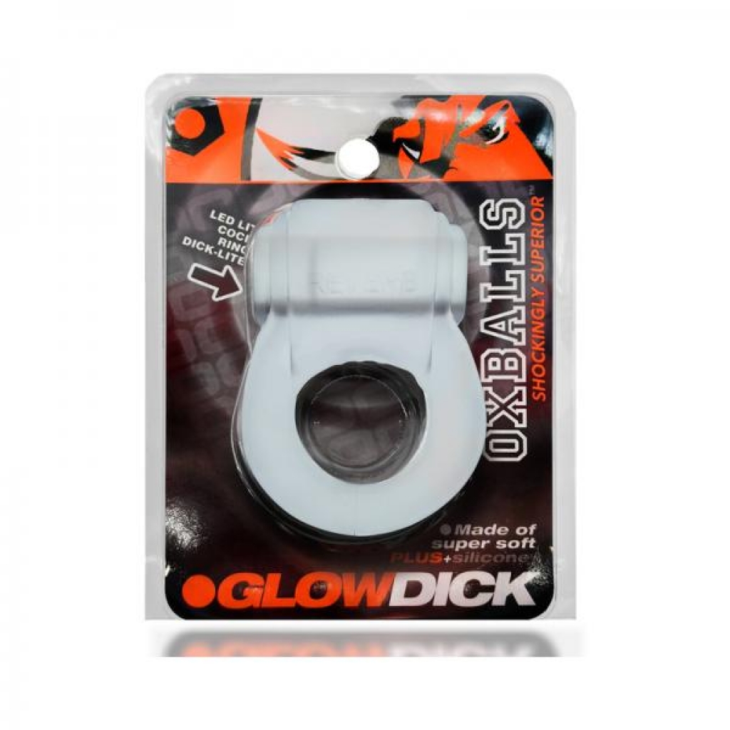 Oxballs Glowdick Cockring With LED - Clear Ice