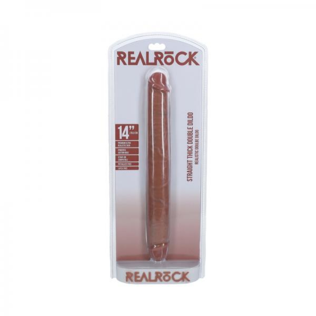 Realrock 14 In. Thick Double-ended Dong Tan - Shots America Llc