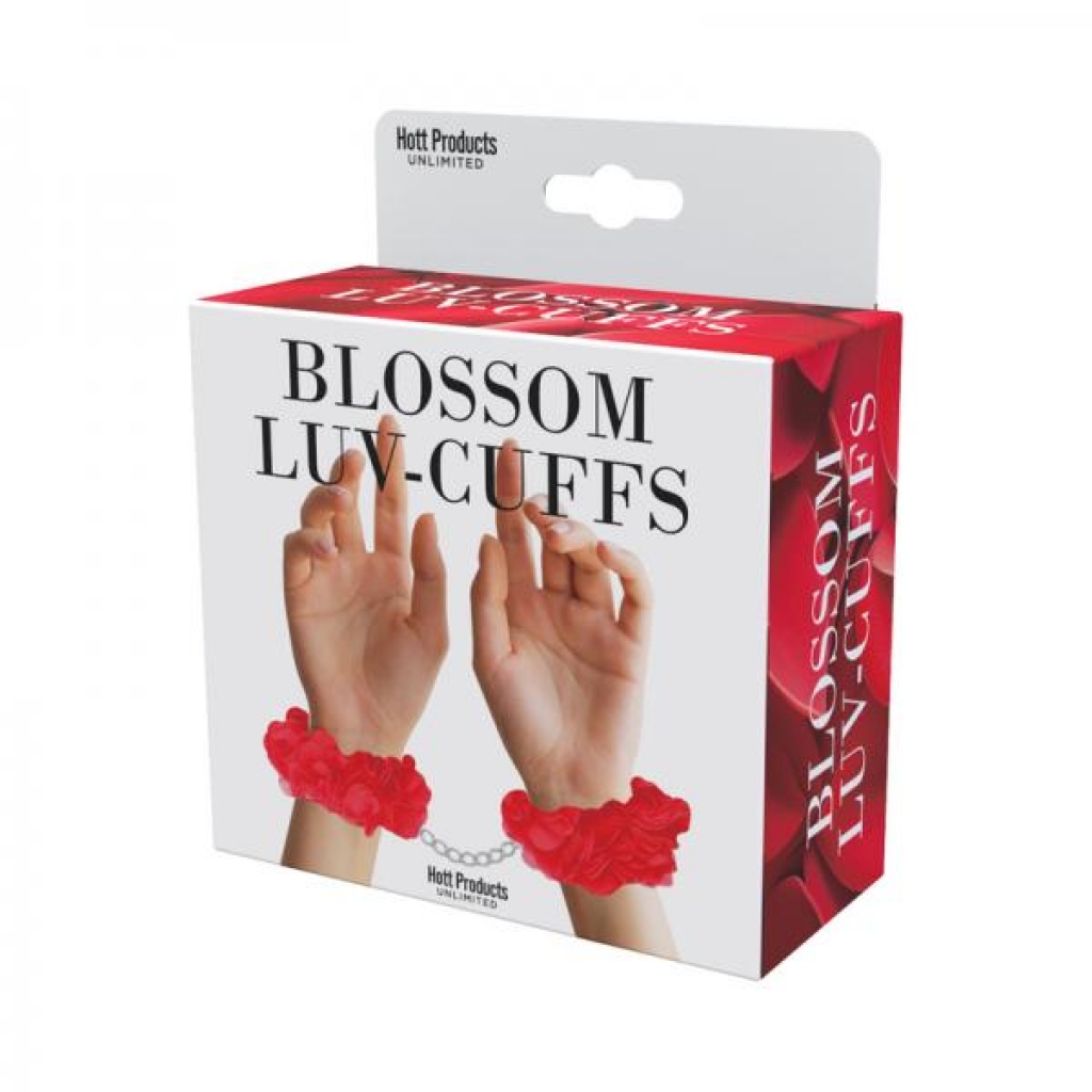 Blossom Luv Cuffs Flower Hand Cuffs Red - Hott Products