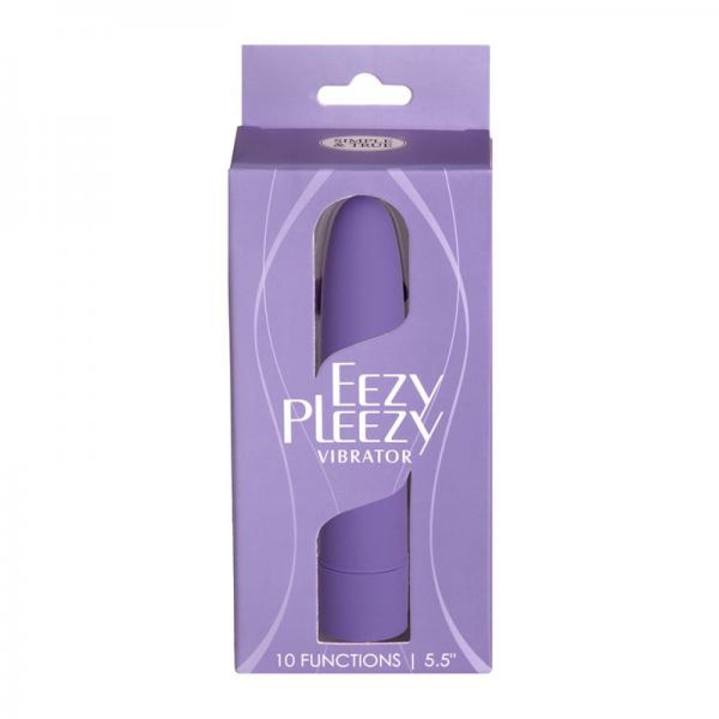 Simple & True Eezy Pleezy Classic Vibrator - 5.5 In. Purple