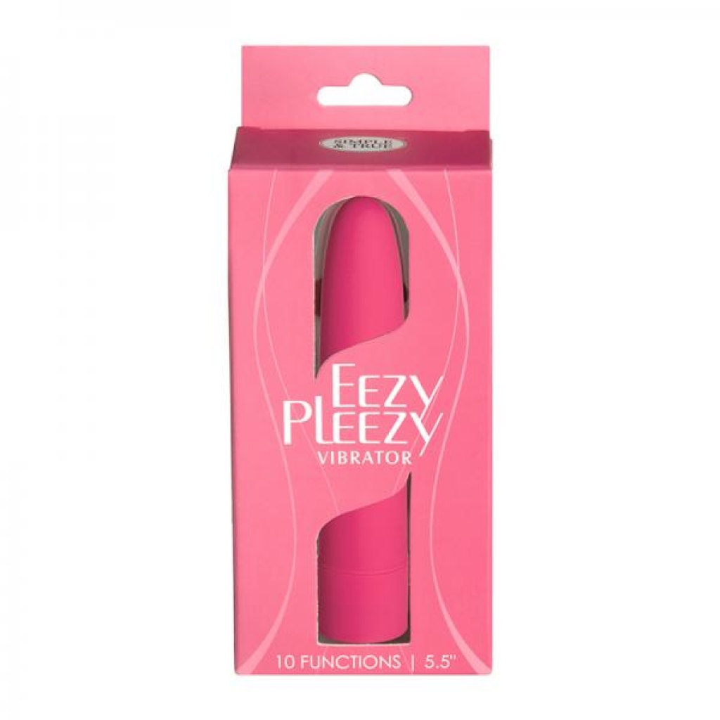 Simple & True Eezy Pleezy Classic Vibrator 5.5 In. Pink - Bms Enterprises