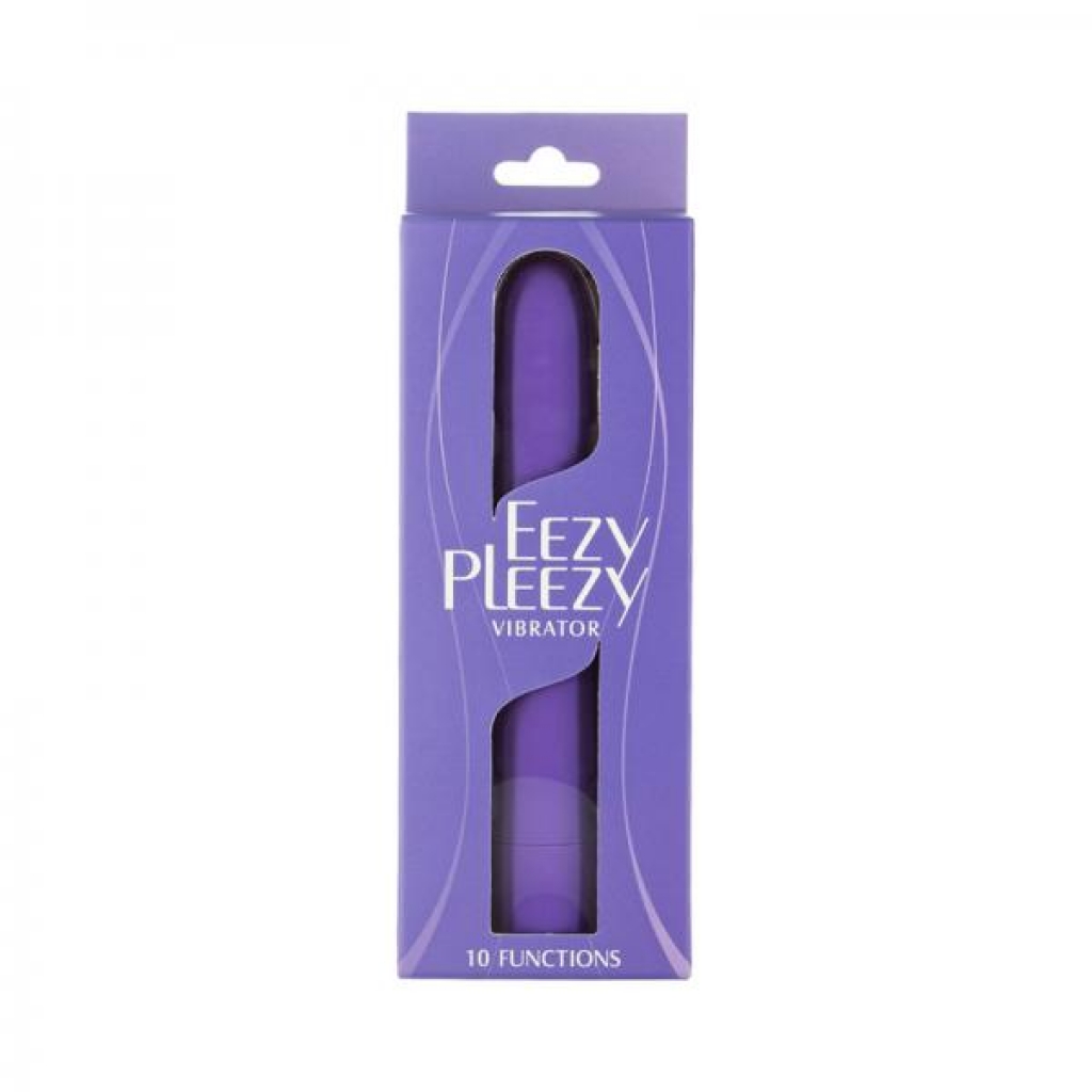 Simple & True Eezy Pleezy Classic Vibrator 7 In. Purple - Bms Enterprises