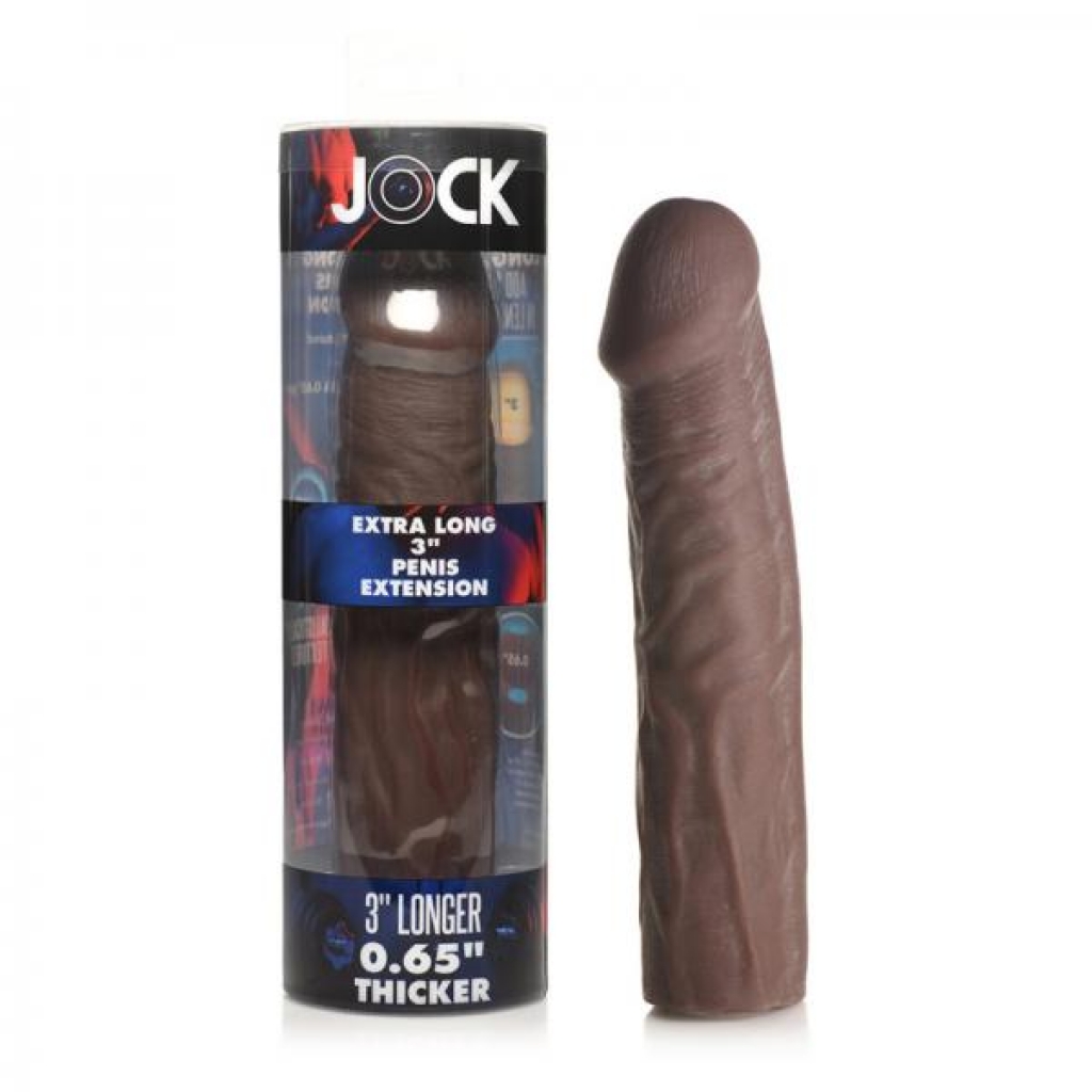 Jock Extra Long Penis Extension Sleeve 3in Medium - Curve Novelties