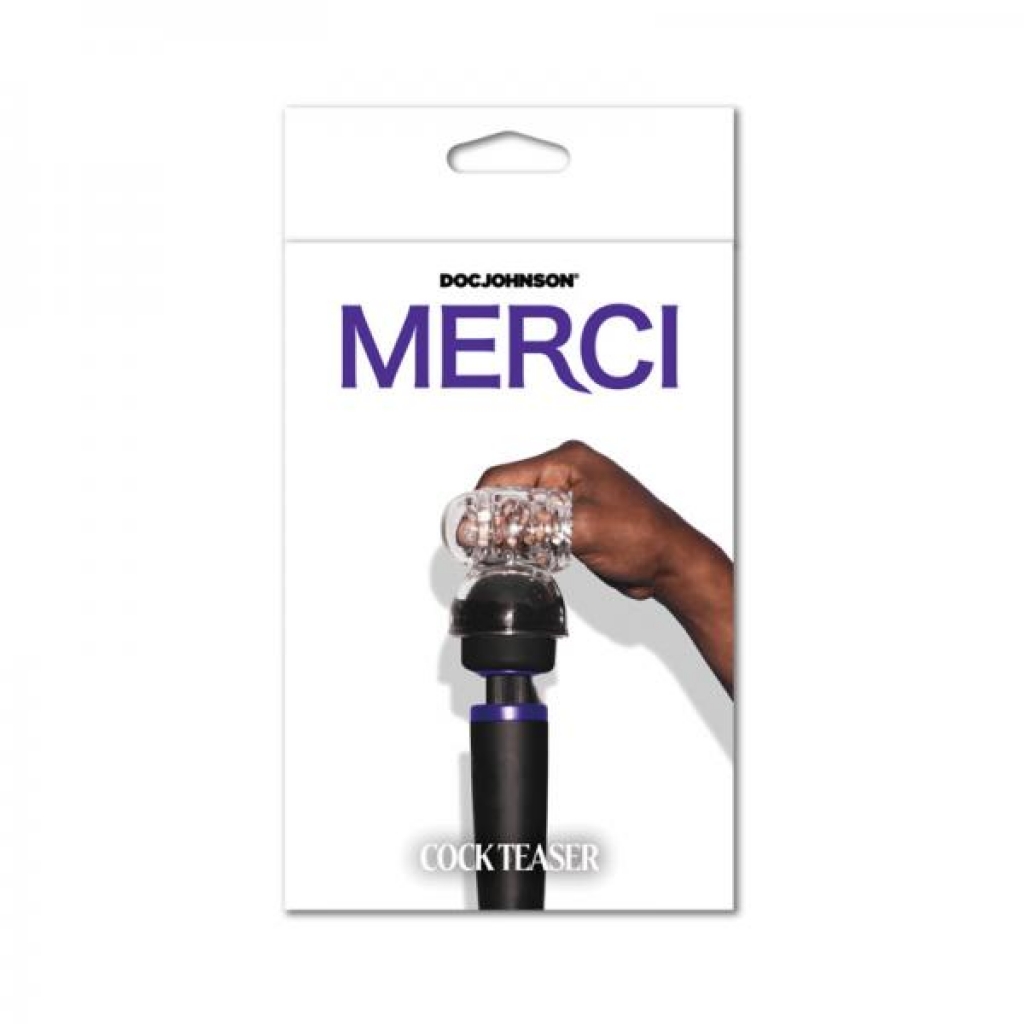 Merci Wand Attachment Cock Teaser Clear - Doc Johnson