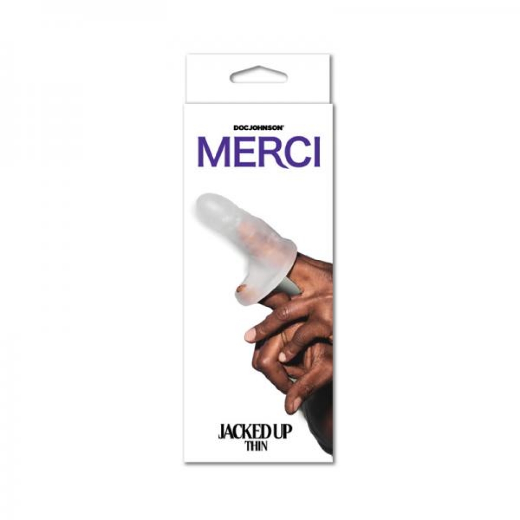 Merci Jacked Up Extender With Ball Strap Thin Frost - Doc Johnson