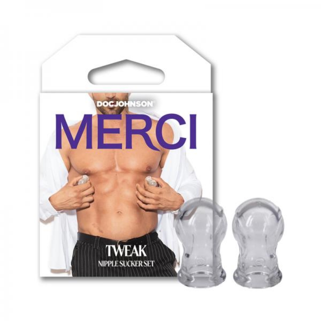 Merci Tweak Nipple Sucker Set Clear - Doc Johnson