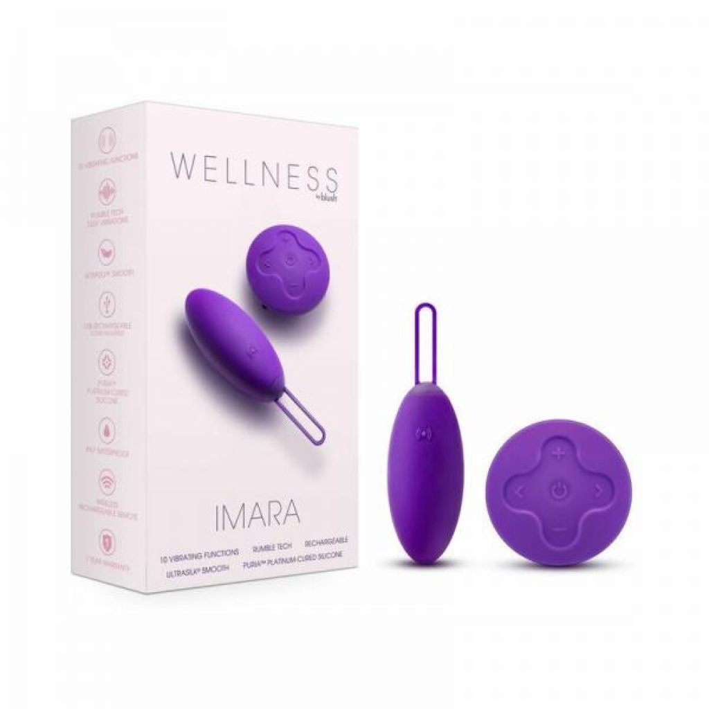 Wellness Imara Vibrating Egg with Remote - Purple