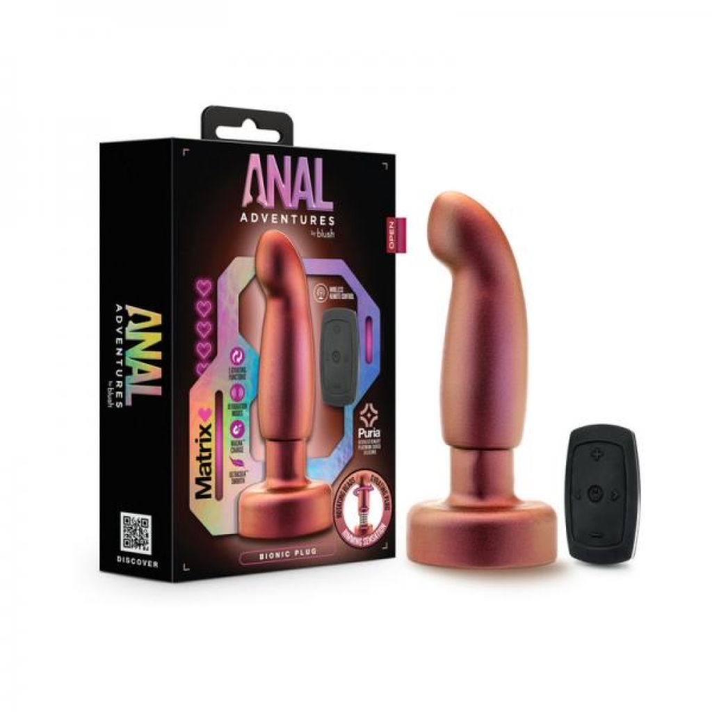 Anal Adventures Matrix Bionic Plug Cosmic - Remote Control