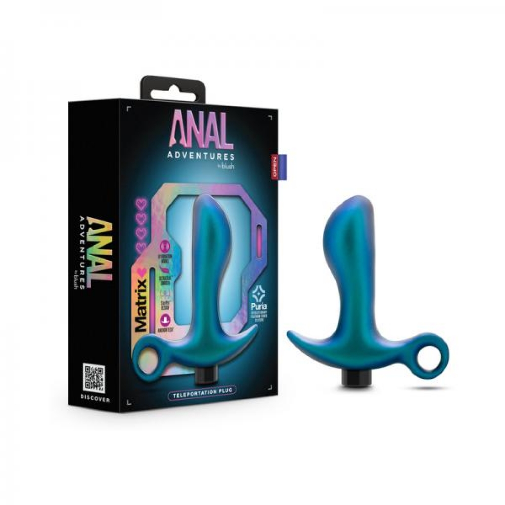 Anal Adventures Matrix Teleportation Plug in Lunar Blue