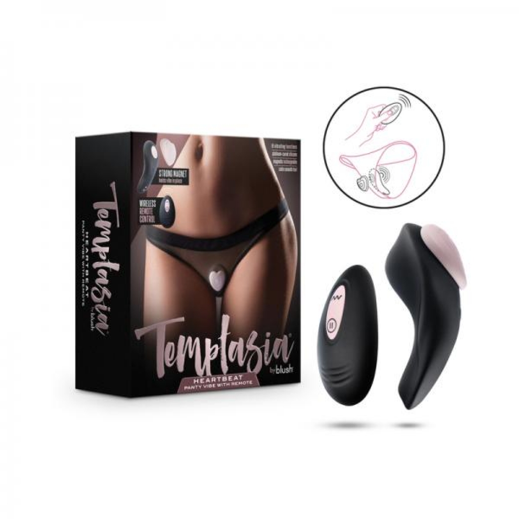 Temptasia Heartbeat Panty Vibe with Remote - Pink