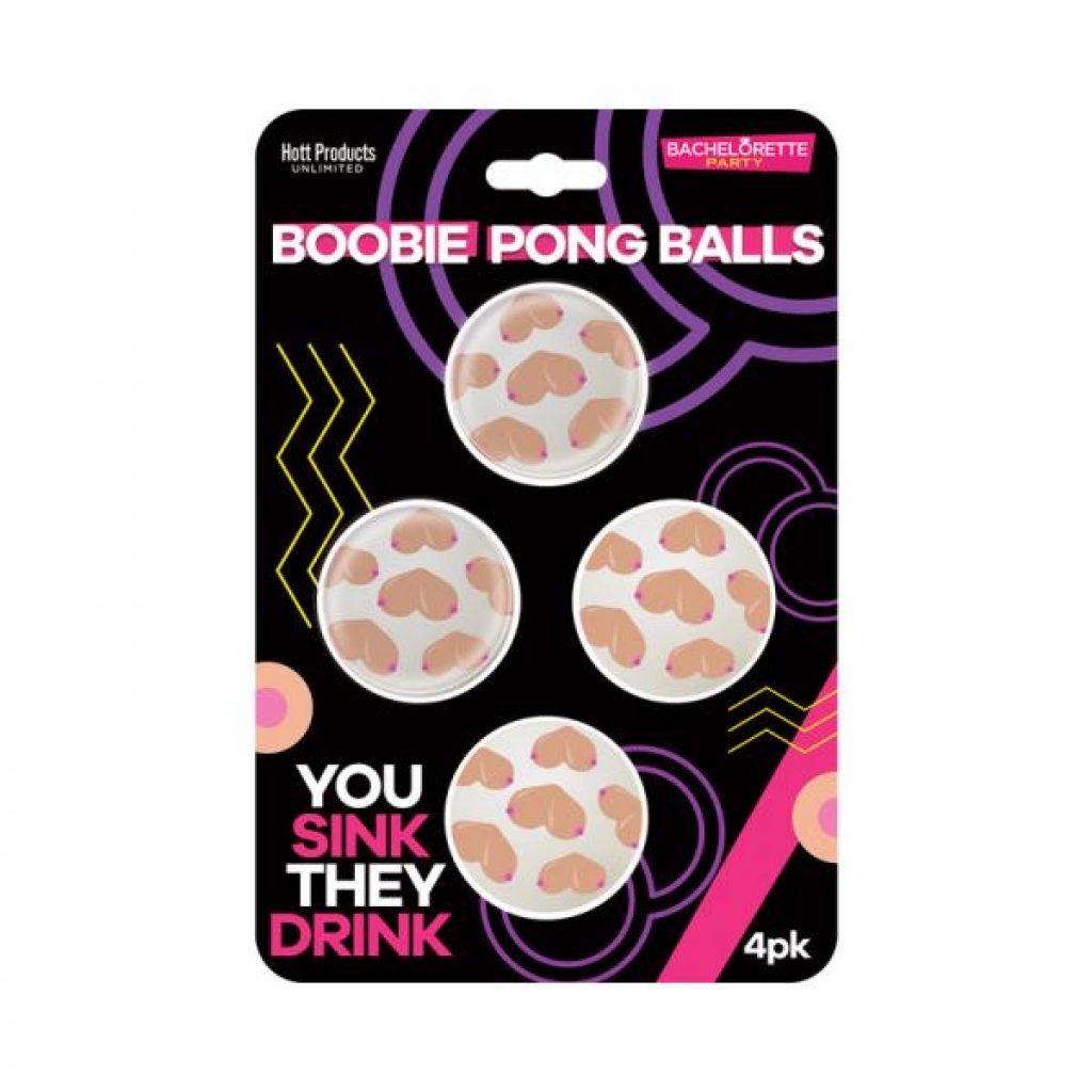 Boobie Beer Pong Balls 4-pack - Hott Products