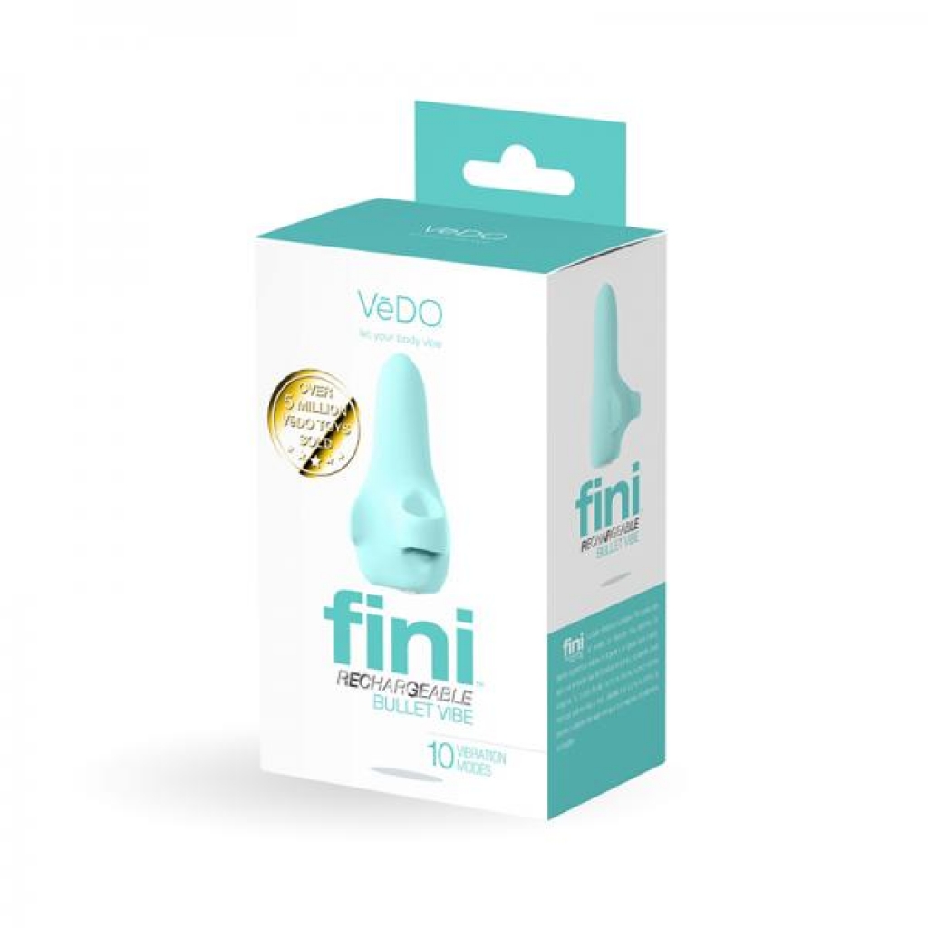 Vedo Fini Rechargeable Bullet Vibrator - Turquoise