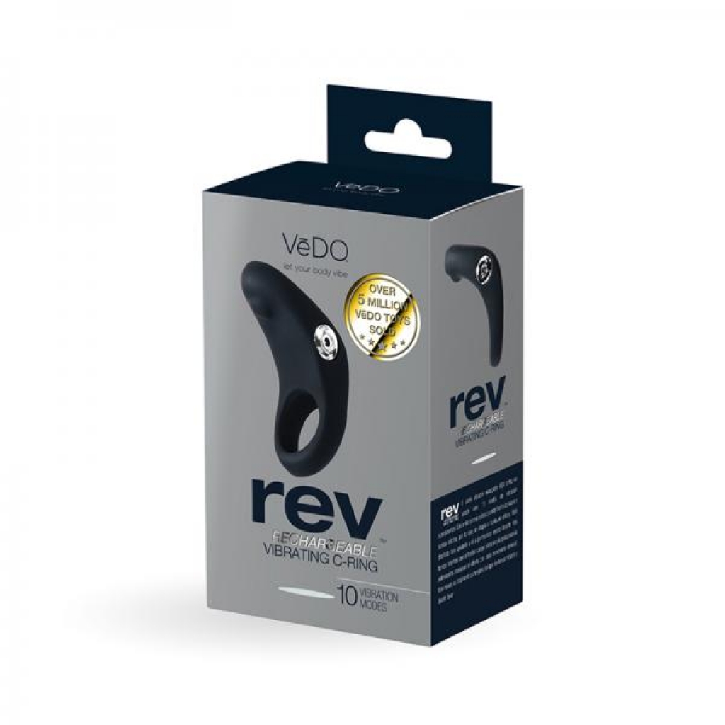 Vedo Rev Rechargeable Vibrating C-ring Black