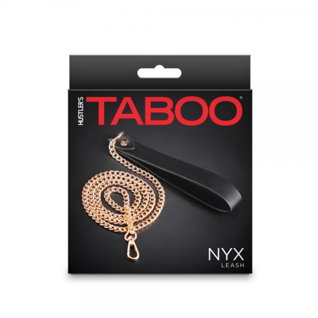 Hustler Taboo Nyx Leash Black - Ns Novelties