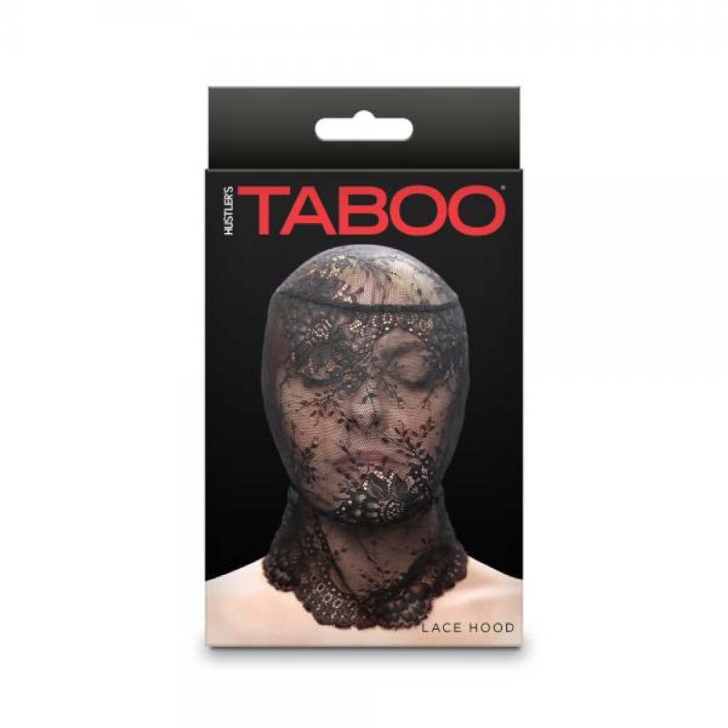 Hustler Taboo Lace Hood Black - Ns Novelties