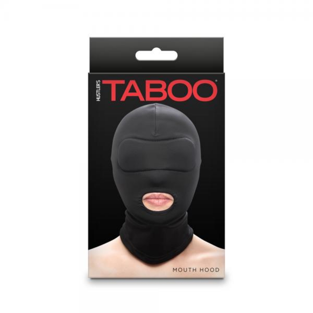 Hustler Taboo Mouth Hood - Black