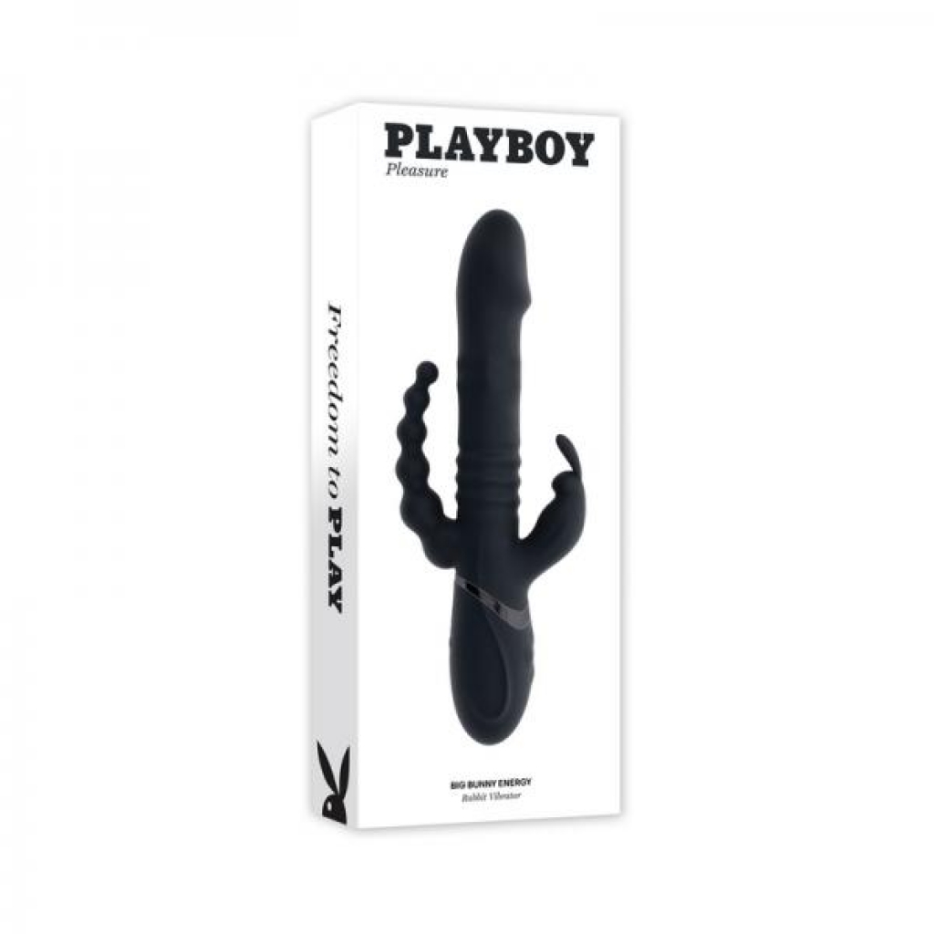 Playboy Big Bunny Energy Rechargeable Silicone Triple Stim Vibrator 2am - Evolved Novelties