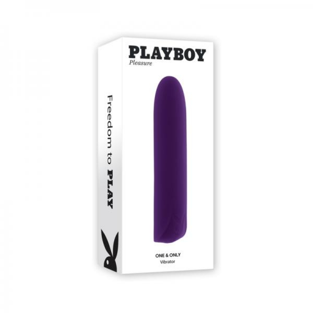 Playboy One & Only Rechargeable Silicone Bullet Vibrator - Acai