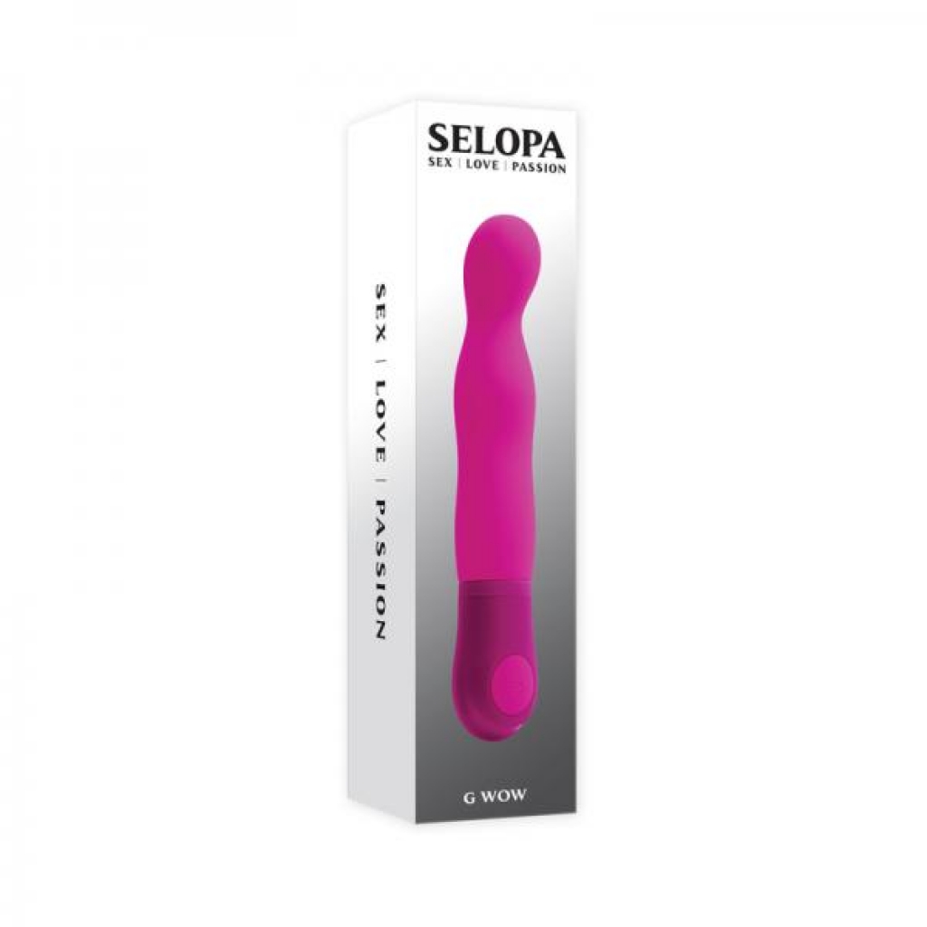 Selopa G Wow Silicone G-spot Vibrator Pink - Evolved Novelties