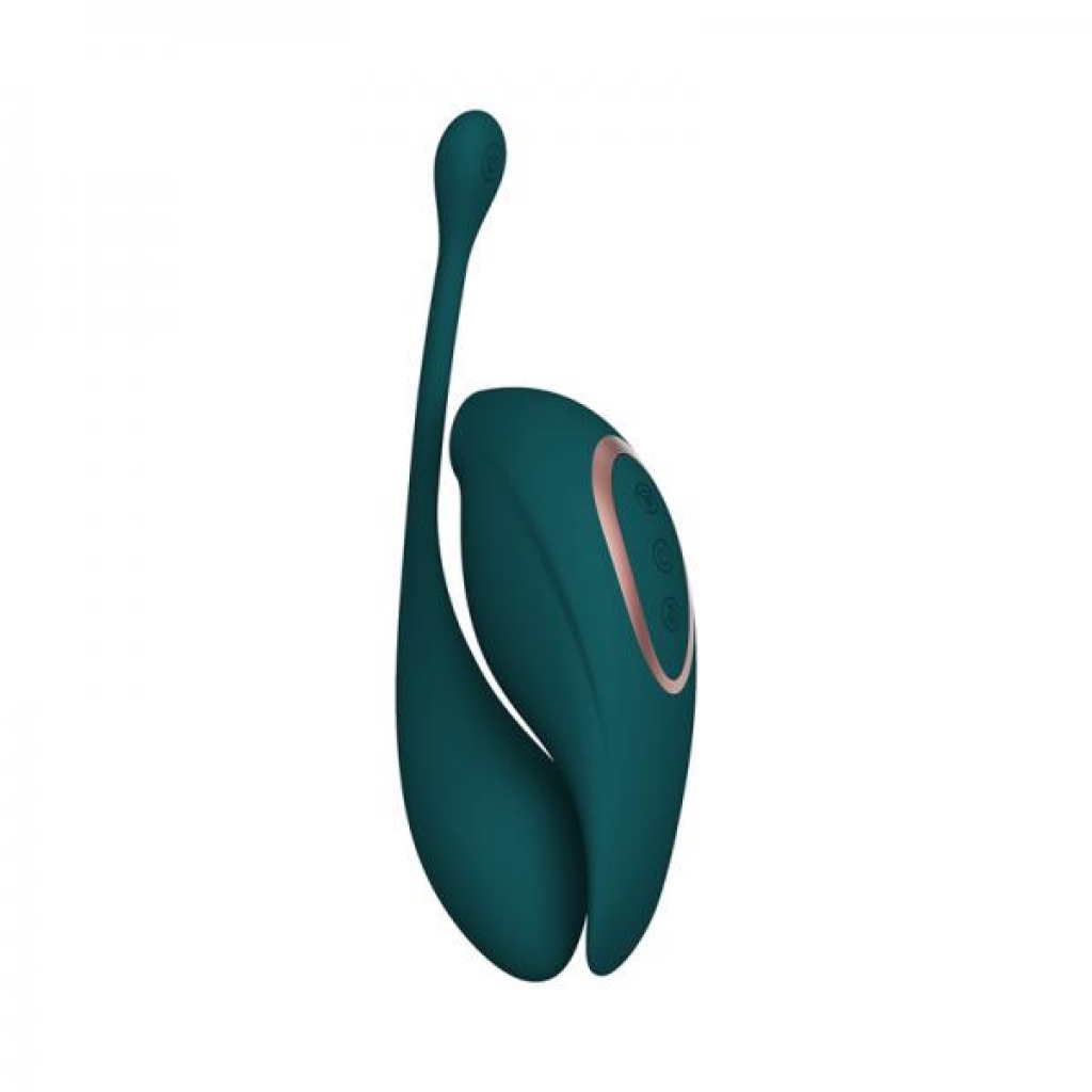 Twitch 2 Rechargeable Suction and Flapping Vibrator - Forest Green