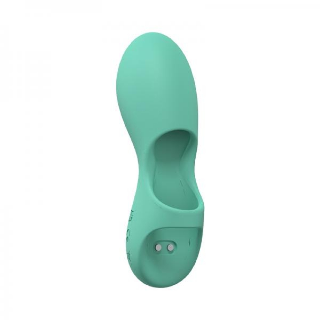 Loveline Joy 10 Speed Finger Vibe Silicone Rechargeable Waterproof Green - Shots America Llc