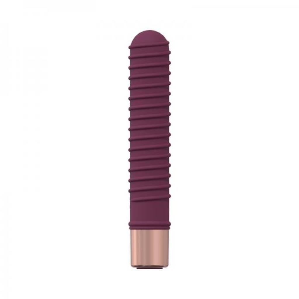 Loveline Poise 10 Speed Mini-vibe Silicone Rechargeable Waterproof Burgundy - Shots America Llc