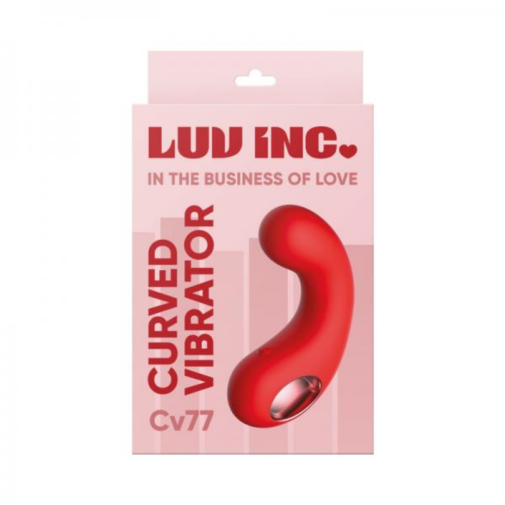 Luv Inc Cv77: Curved Vibrator Red - Vvole