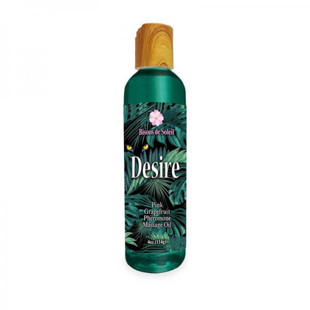 Desire Pheromone Massage Oil Pink Grapefruit 4 Oz.