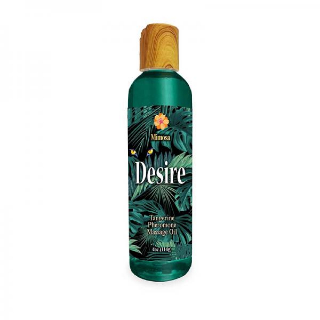 Desire Pheromone Massage Oil in Tangerine for Luxurious Sensation - 4oz