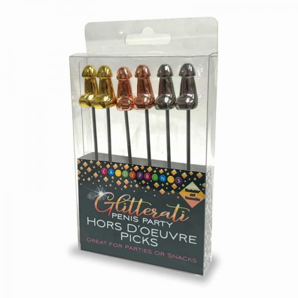 Glitterati Hor D'oeuvre's Picks 6-piece Set - Little Genie Productions