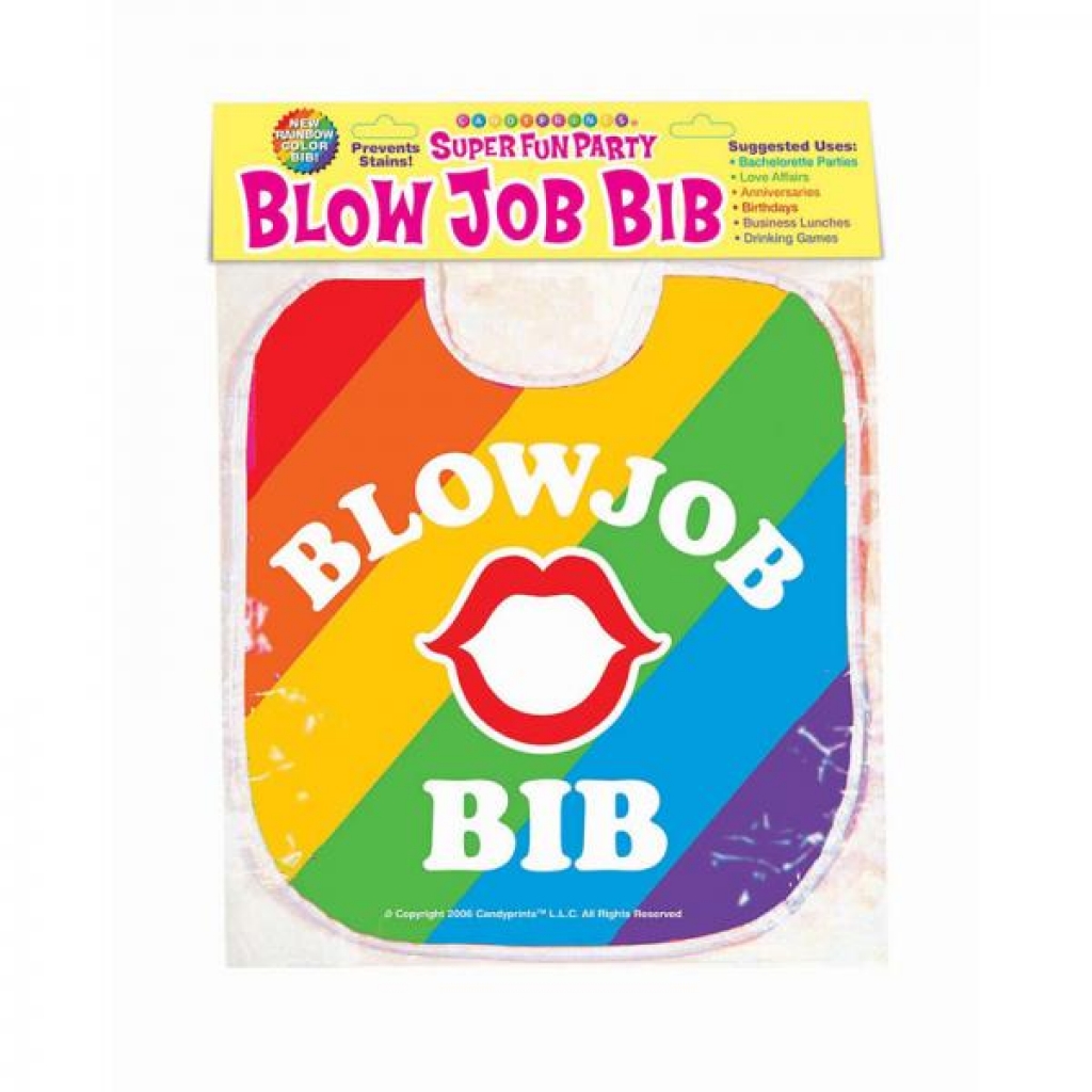 Blow Job Bib Rainbow - Little Genie Productions