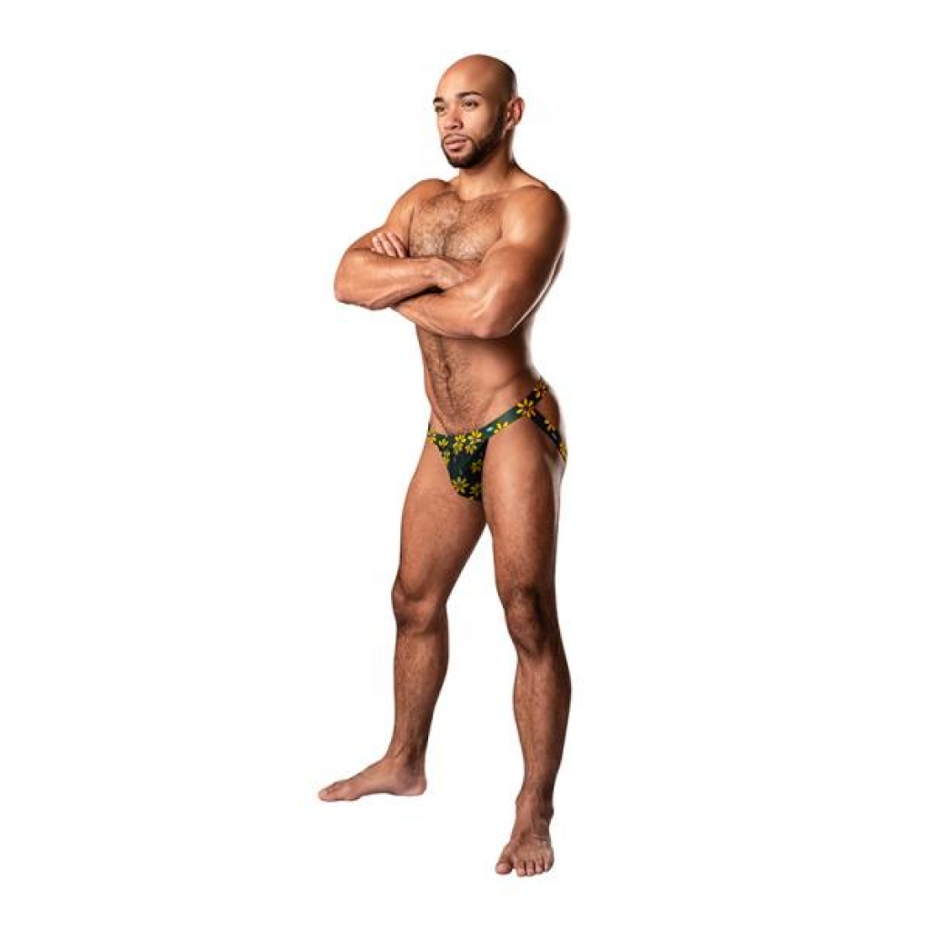 Male Power Petal Power Jock - Daisy Print - L/XL