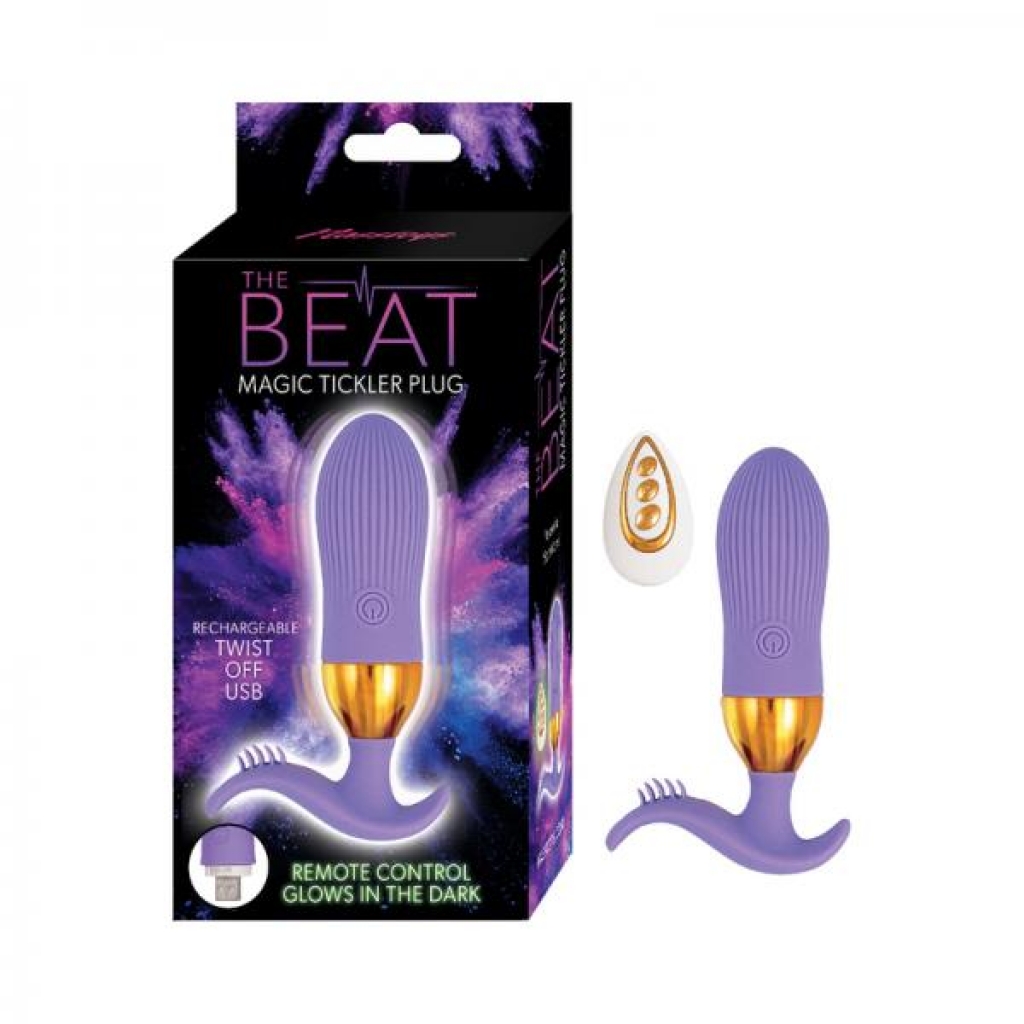 The Beat Magic Tickler Plug Purple - Nasstoys