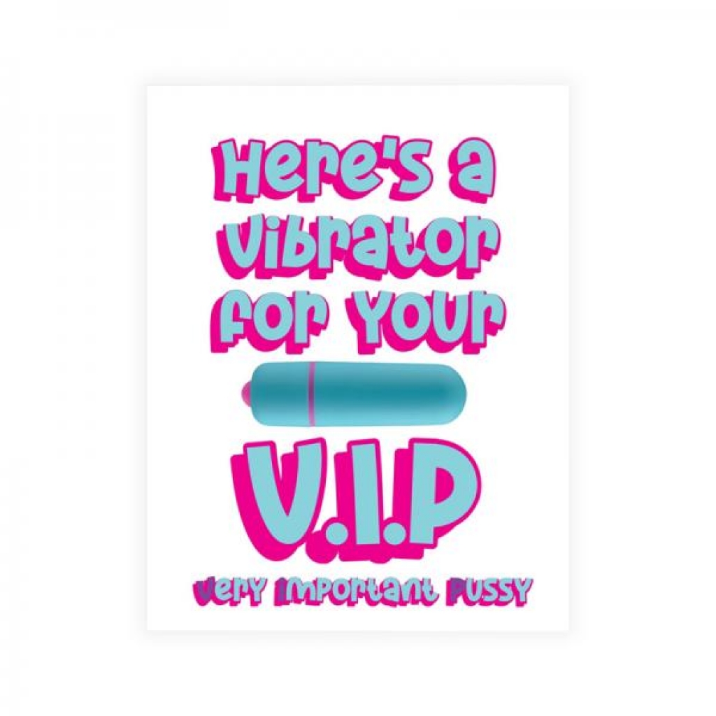 Naughty Vibes Vip Greeting Card - Rock Candy