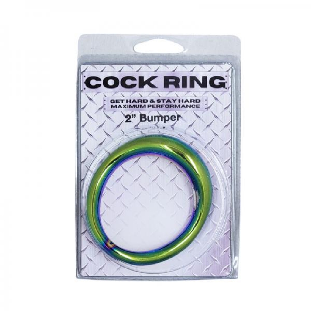 Ple'sur Ss Rainbow Bumper Cockring 2in - S&g Entertainment Inc