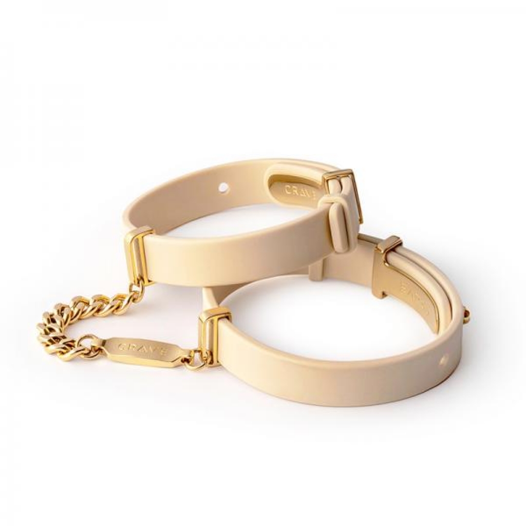 Crave Id Cuffs Beige/24kt Gold - Crave Innovations