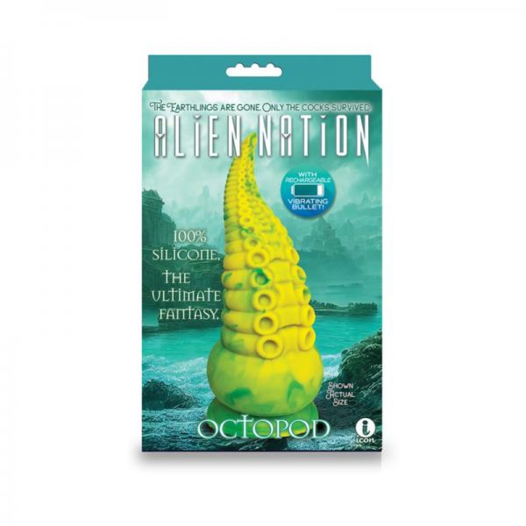 Aliennation Octopod 9 In. Vibrating Silicone Dildo - Icon Brands Inc.