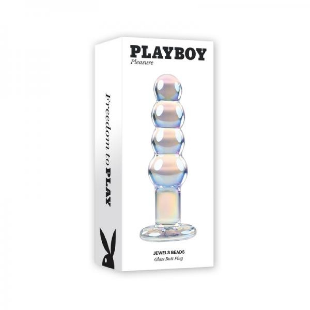 Playboy Jewels Beads Glass Dildo - Evolved Novelties