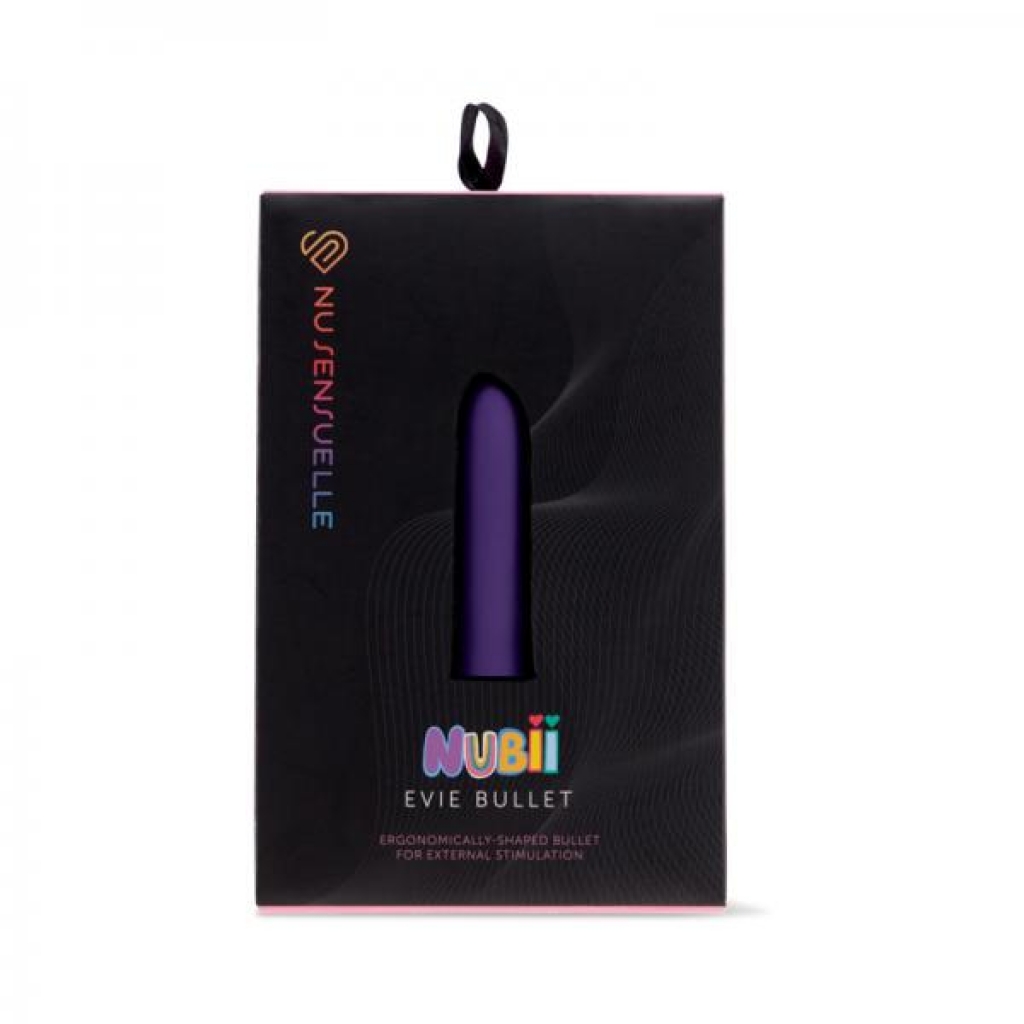 Nu Sensuelle Evie Nubii Slanted Tip Bullet Purple - Novel Creations Usa Inc. Nu Sensuelle