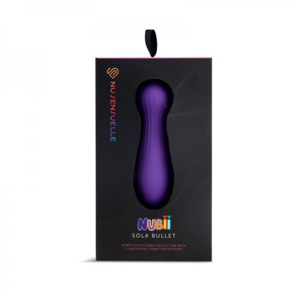 Nu Sensuelle Sola Nubii Flexible Bullet Purple - Novel Creations Usa Inc. Nu Sensuelle