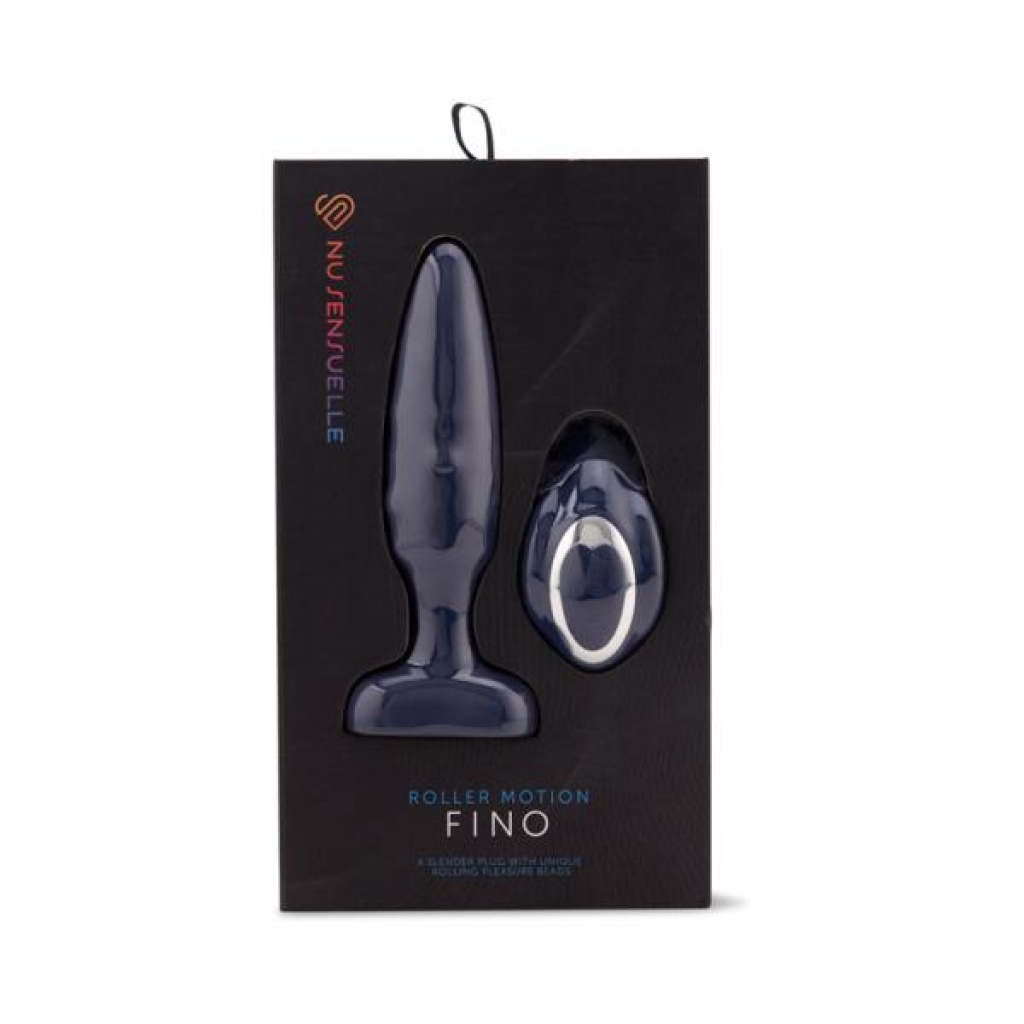 Nu Sensuelle Fino Roller Motion Plug - Navy Blue