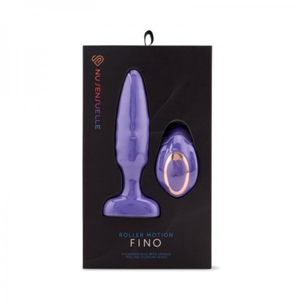 Nu Sensuelle Fino Roller Motion Plug - Ultra Violet