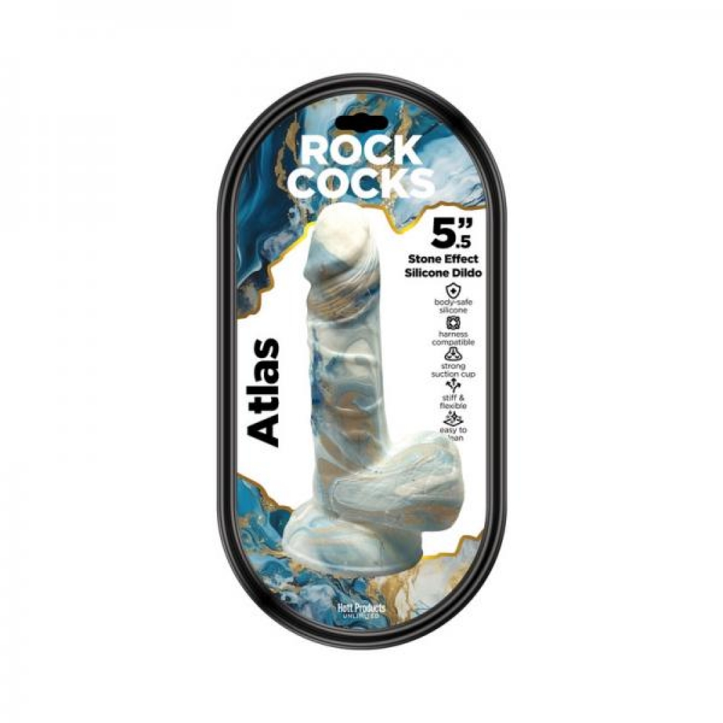 Rock Cocks Atlas Marble Silicone Dildo 5.5 In. - Hott Products