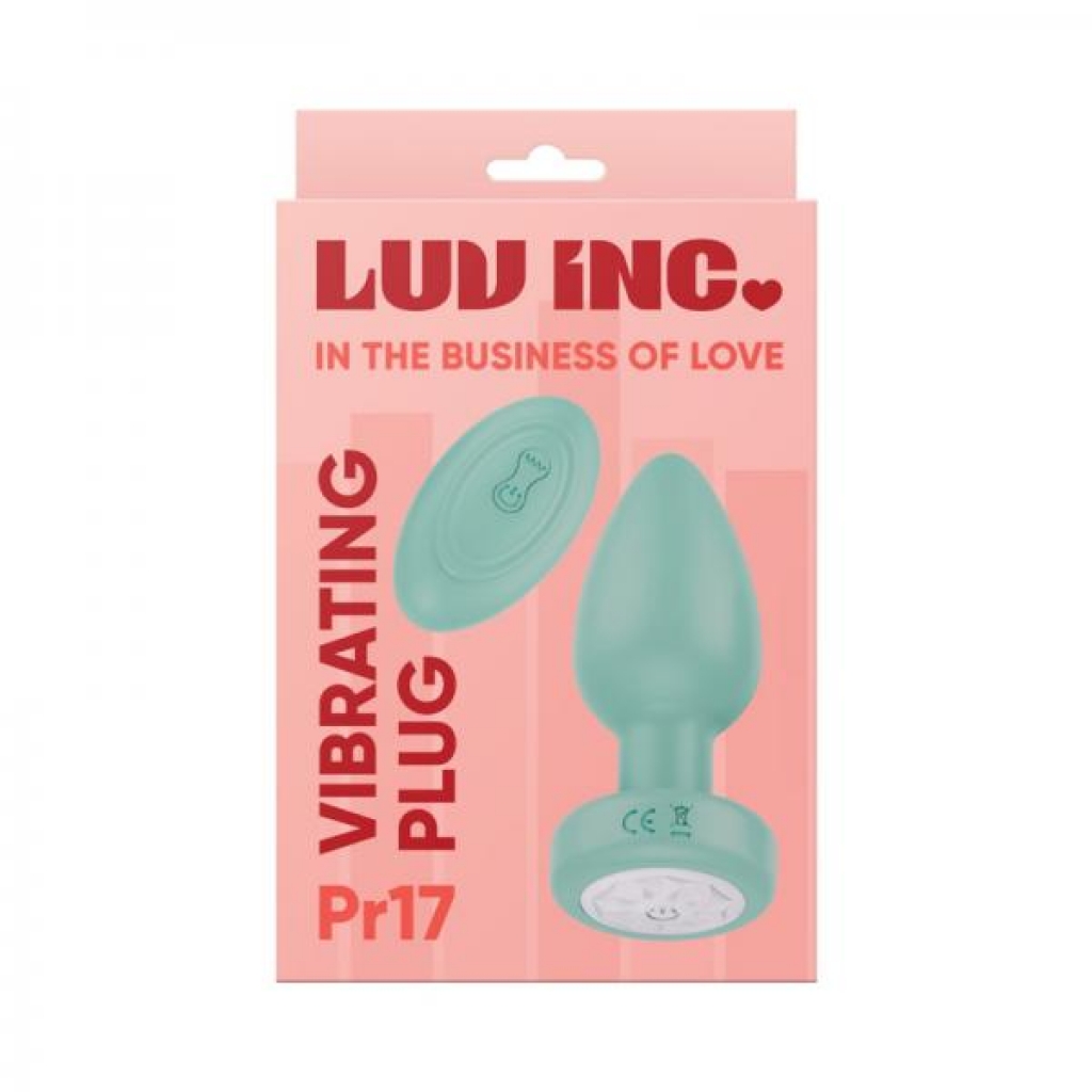 Luv Inc Pr17: Vibrating Plug With Remote Green - Vvole