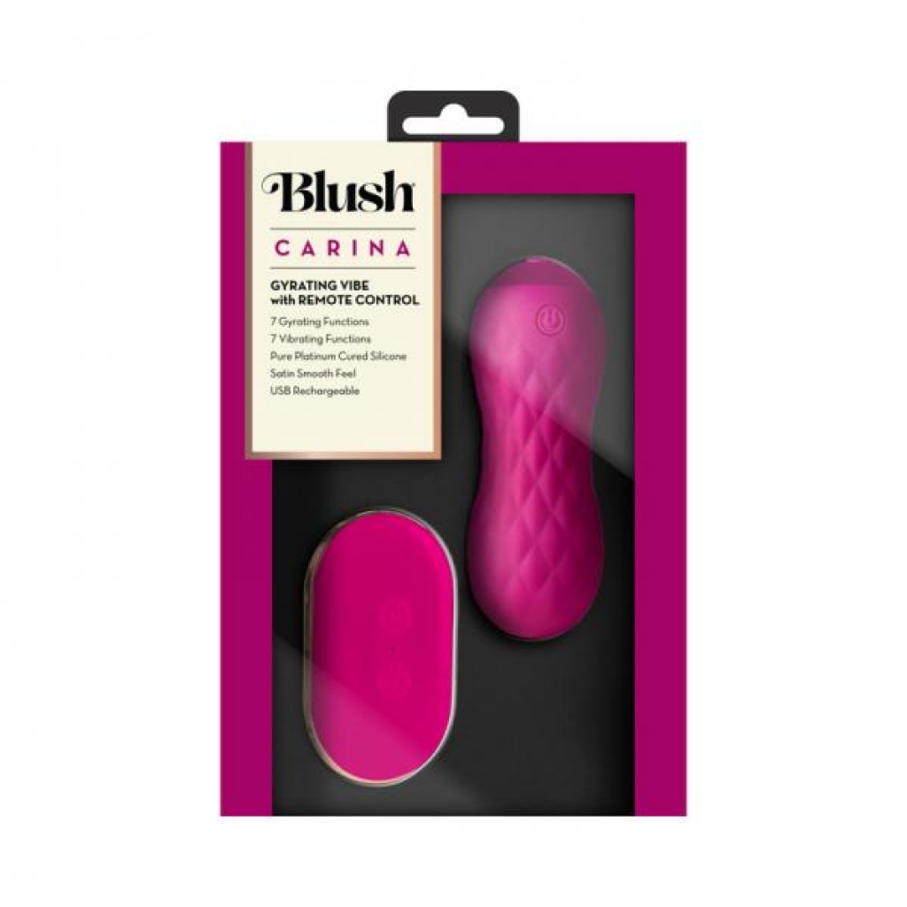 Blush Carina Velvet Remote Control Vibrator