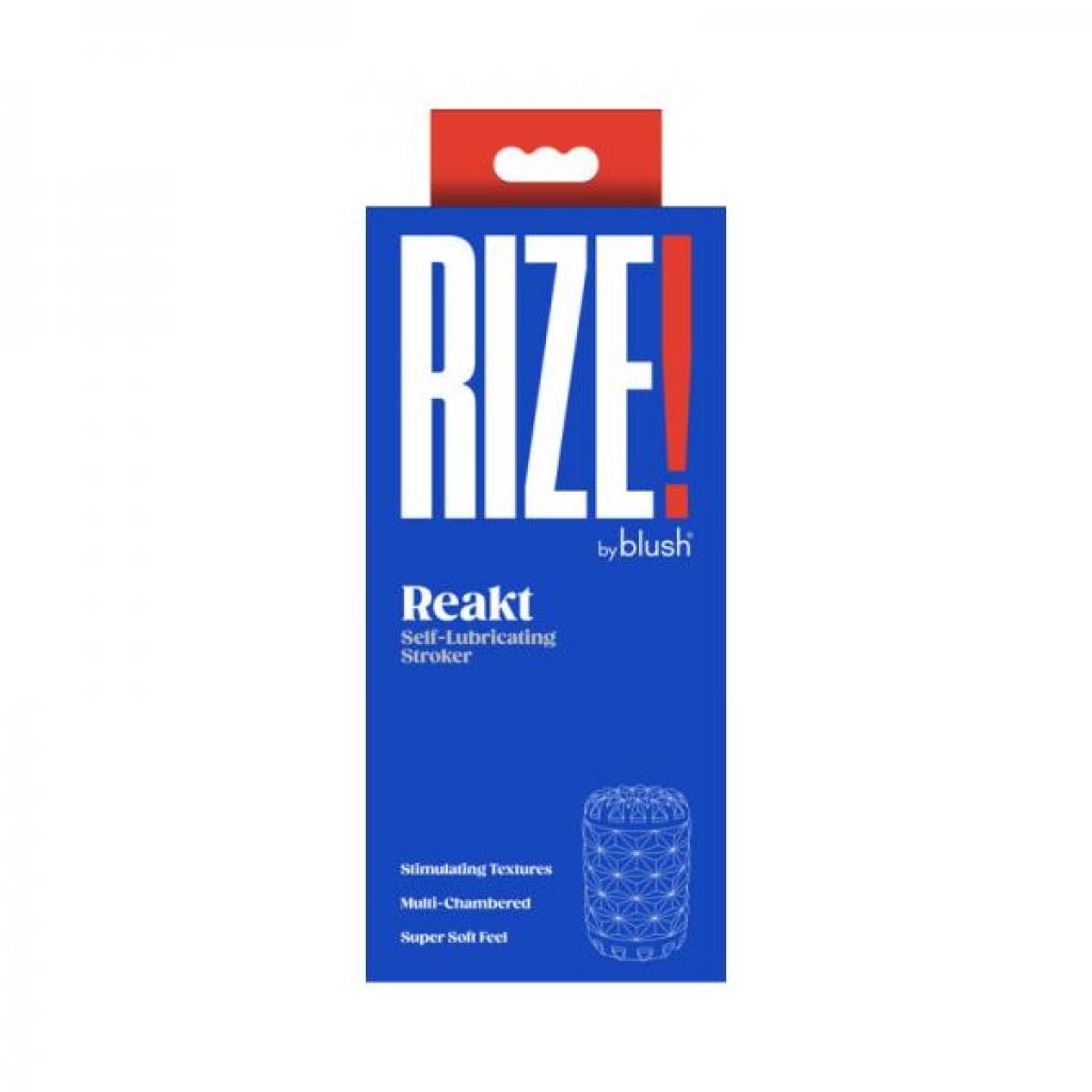 Rize Reakt Self-lubricating Stroker White - Unique Pleasure