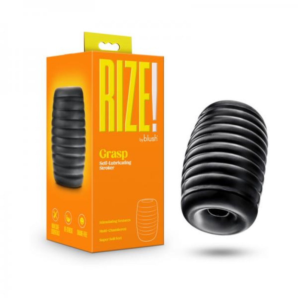 Rize Grasp Self-Lubricating Stroker - Black