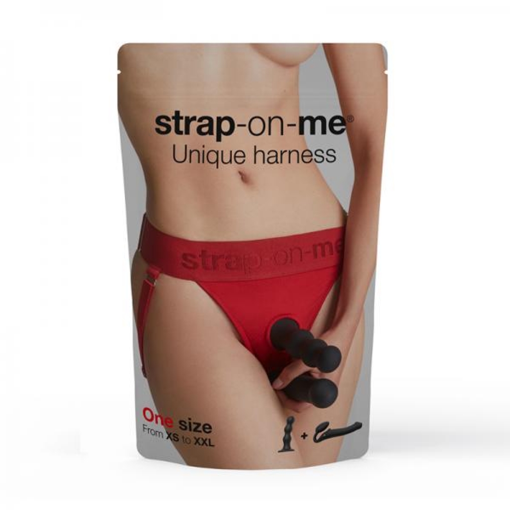 Strap-on-me Harness Lingerie - Unique One Size Red